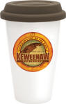 GA9948-Sublimated Double Wall Ceramic Cup w/Brown Lid