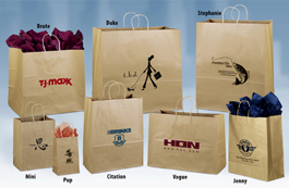 Brown Paper Bags Custom Printed
