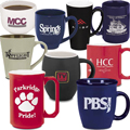 Coffee mugs & ceramic mugs  custom printed and personalized with your corporate logo or design. These promotional coffee mugs are very inexpensive and are eco-friendly also. All our ceramic coffee mugs are imprinted in USA. Click Here to see our printed coffee mugs and cups