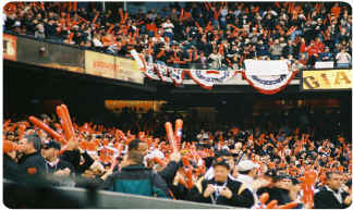 Los Angeles Angels Field 2002 World Series. Thunderstix Makin Big Noise!
